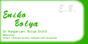 eniko bolya business card