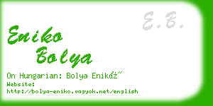 eniko bolya business card